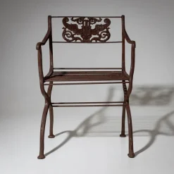 Outlet Pamono Cast Iron Garden Chairs after Karl Friedrich Schinkel from Lauchhammer Foundry, 20th Century, Set of 2