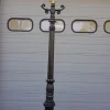 Outlet Pamono Cast Iron Lamp Post Doetinchem with Round Copper Lantern