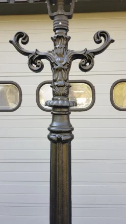 Pamono Cast Iron Lamp Post Doetinchem with Cast Iron Hexagon Lantern