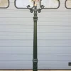 Pamono Cast Iron Lamp Post Romantica with Round Copper Lantern> Garden Lighting