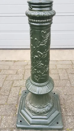 Pamono Cast Iron Lamp Post Romantica with Square Cast Iron Lantern><noscript><img width=