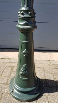 Pamono Cast Iron Lamp Post Rotterdammer with Square Copper Lantern><noscript><img width=