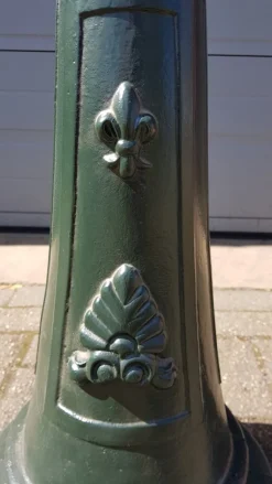 Pamono Cast Iron Lamp Post Rotterdammer with Square Copper Lantern><noscript><img width=