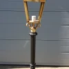 Best Pamono Cast Iron Lamp Post with Copper Square Lantern