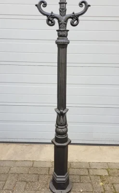 Sale Pamono Cast Iron Lamp Post with Round Copper Lantern