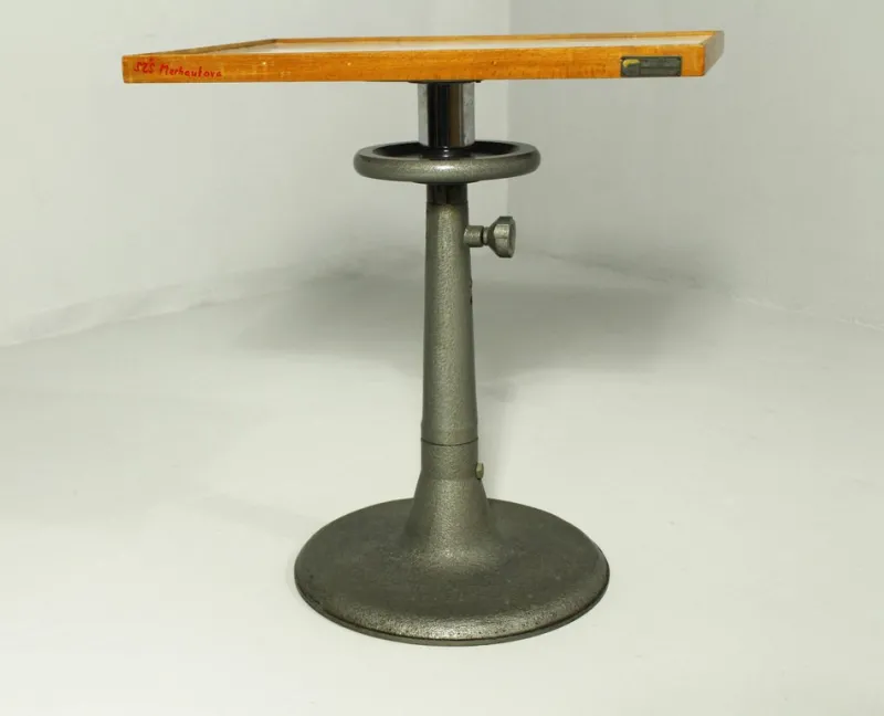 Online Pamono Cast Iron Telescope Laboratory Table, 1970s