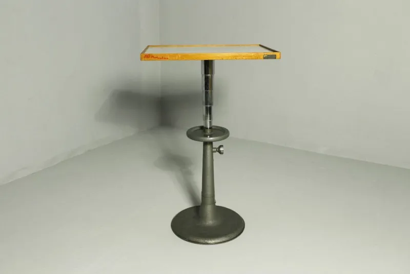 Online Pamono Cast Iron Telescope Laboratory Table, 1970s