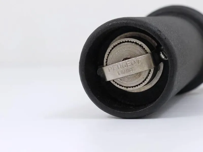 Discount Pamono Cast-Iron Pepper Salt Mill with Peugeot Grinder attributed to Carl Auböck, 1970s