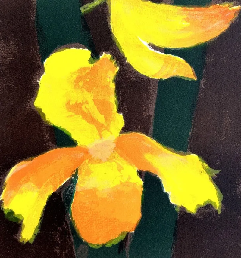 Pamono Cathelin, Orchids, Original Lithograph> Prints & Multiples