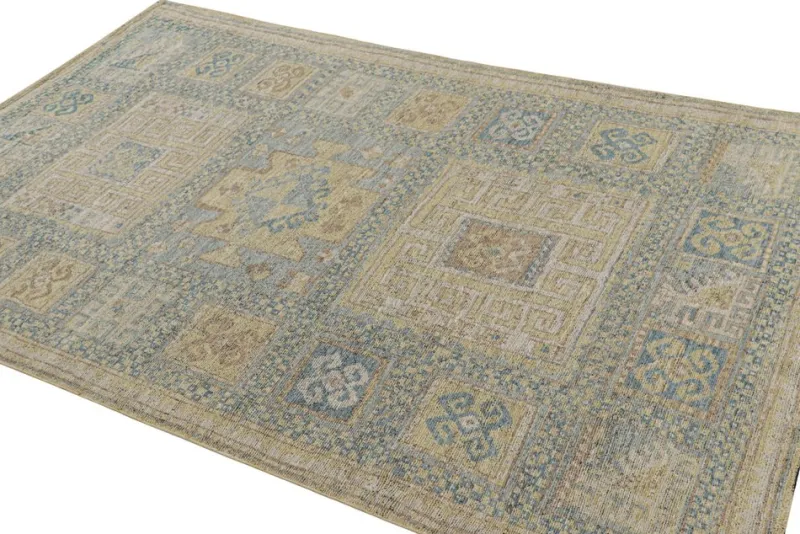Discount Pamono Caucasian Kazak Style Rug with Geometric Patterns from R&K Principal Jahanshah Nazmiyal