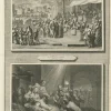 Pamono Census of Bethlehem and Christs Nativity Mortier Engraving, 1700s, Paper> Prints & Multiples