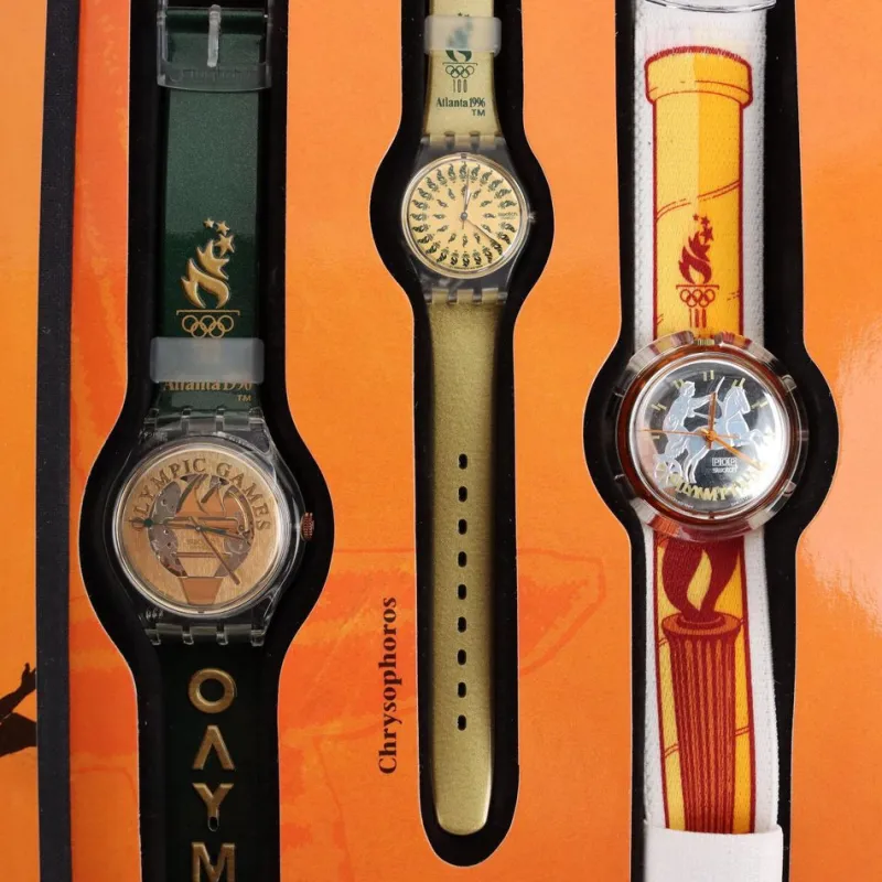 Pamono Centennial Olympic Games Collection Box Honour & Glory from The Swatch, Set of 6> Watches