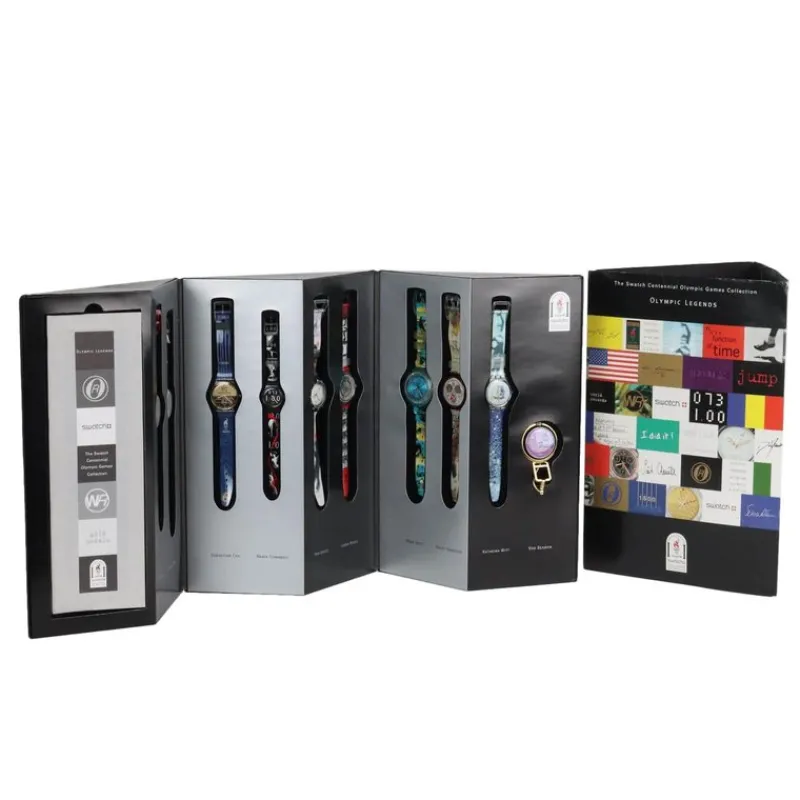 Pamono Centennial Olympic Games Collection Watches from Swatch, Switzerland, 1996, Set of 10> Watches