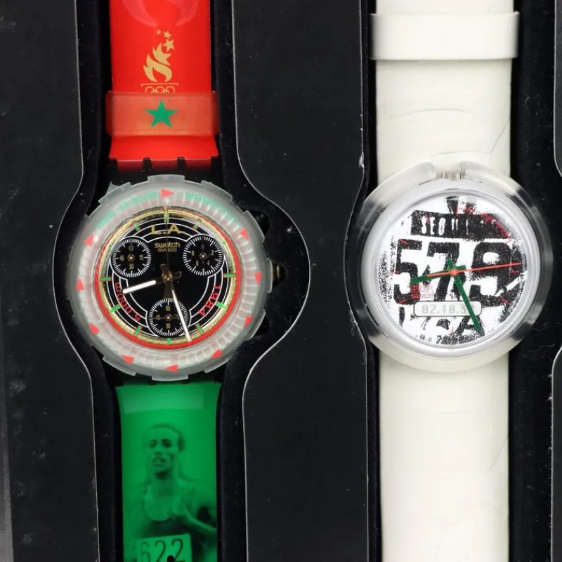 Pamono Centennial Olympic Games Collection Watches from Swatch, Switzerland, 1996, Set of 10> Watches