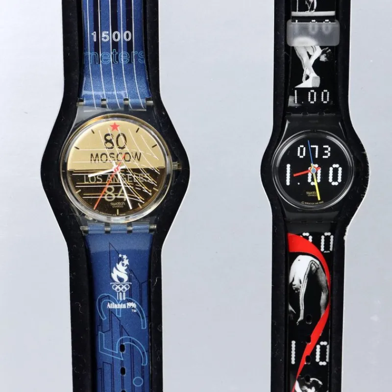 Pamono Centennial Olympic Games Collection Watches from Swatch, Switzerland, 1996, Set of 10> Watches