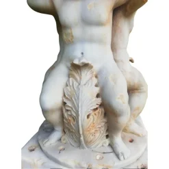 Clearance Pamono Centerpiece Fountain with an Octagonal Basin in Rosso Verona Marble