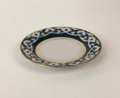 Sale Pamono Central Asian Hand-Painted Porcelain Tea Set in Cobalt Blue & Gold, 1960s, Set of 8