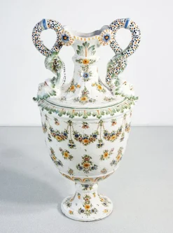 Hot Pamono Ceramic Amphora Vase from Moustiers, France