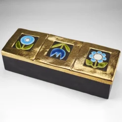 Pamono Ceramic Box from Mithé Espelt, 1960s> Trunks Crates & Baskets