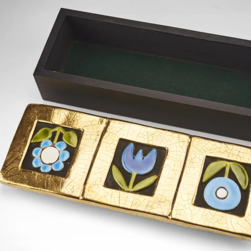 Pamono Ceramic Box from Mithé Espelt, 1960s> Trunks Crates & Baskets