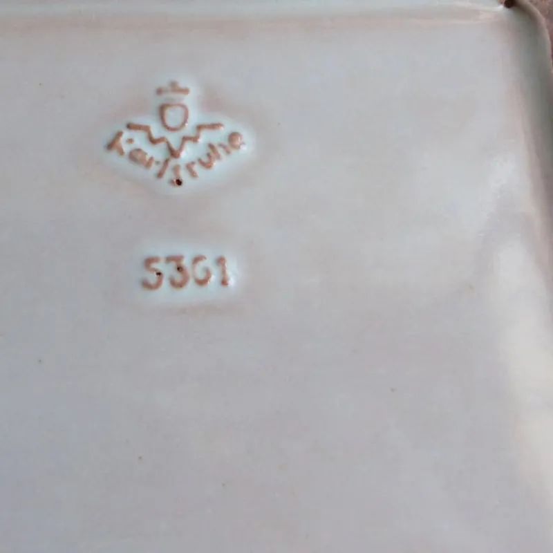 Best Pamono Ceramic Butter Dish by Martha Katzer for Karlsruher Majolika, 1942