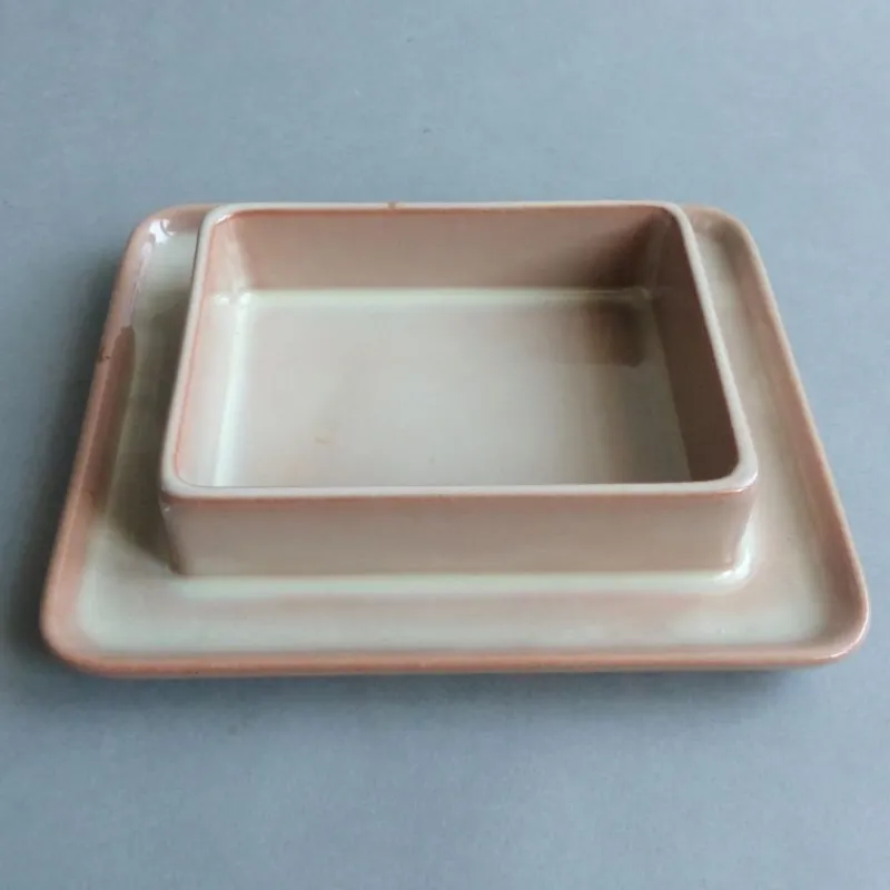 Best Pamono Ceramic Butter Dish by Martha Katzer for Karlsruher Majolika, 1942