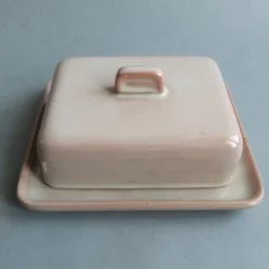 Best Pamono Ceramic Butter Dish by Martha Katzer for Karlsruher Majolika, 1942