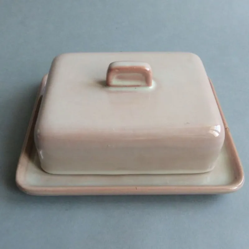 Best Pamono Ceramic Butter Dish by Martha Katzer for Karlsruher Majolika, 1942