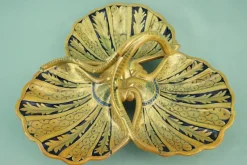 Clearance Pamono Ceramic Centerpiece with Sienese Gold Lustre from Luca Della Robbia, Gualdo Tadino, Italy, 1930s