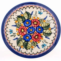 Pamono Ceramic Dessert Plate by Ceramika Boleslawiec, Set of 4> Decorative Plates