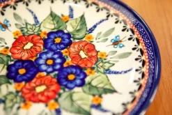 Pamono Ceramic Dessert Plate by Ceramika Boleslawiec, Set of 4><noscript><img width=