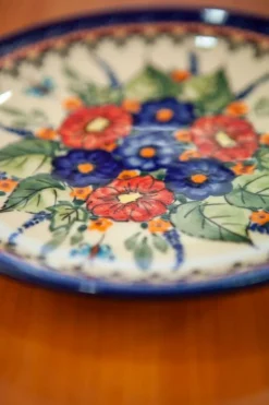 Pamono Ceramic Dessert Plate by Ceramika Boleslawiec, Set of 4><noscript><img width=