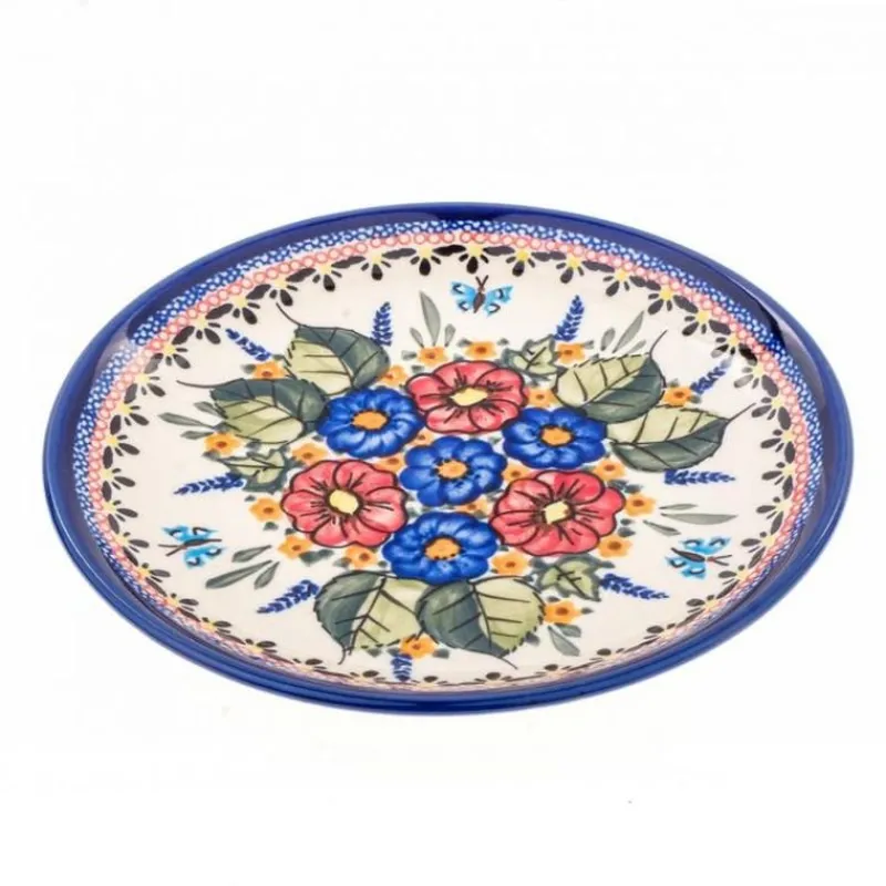 Pamono Ceramic Dessert Plate by Ceramika Boleslawiec, Set of 4> Decorative Plates