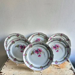Hot Pamono Ceramic Dinner Plates from Limoges, 1970s, Set of 6