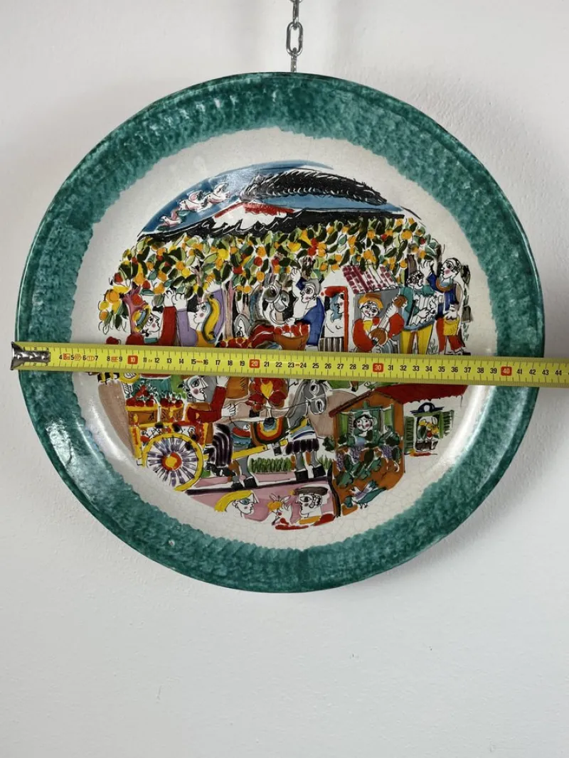Pamono Ceramic Dish by De Simone, Italy, 1960s> Serving Dishes