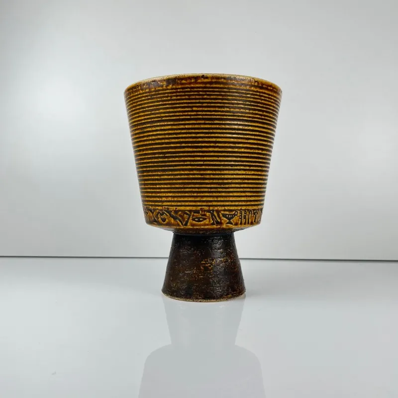 Pamono Ceramic Flowerpot, 1970s> Planters And Jardiniere