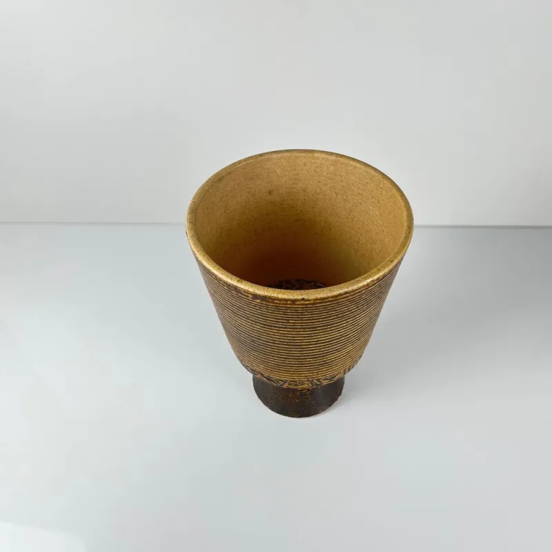 Pamono Ceramic Flowerpot, 1970s> Planters And Jardiniere