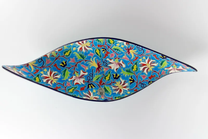 Pamono Ceramic Fruit Platter from Faïenceries et Emaux de Longwy, 1950s> Serving Dishes