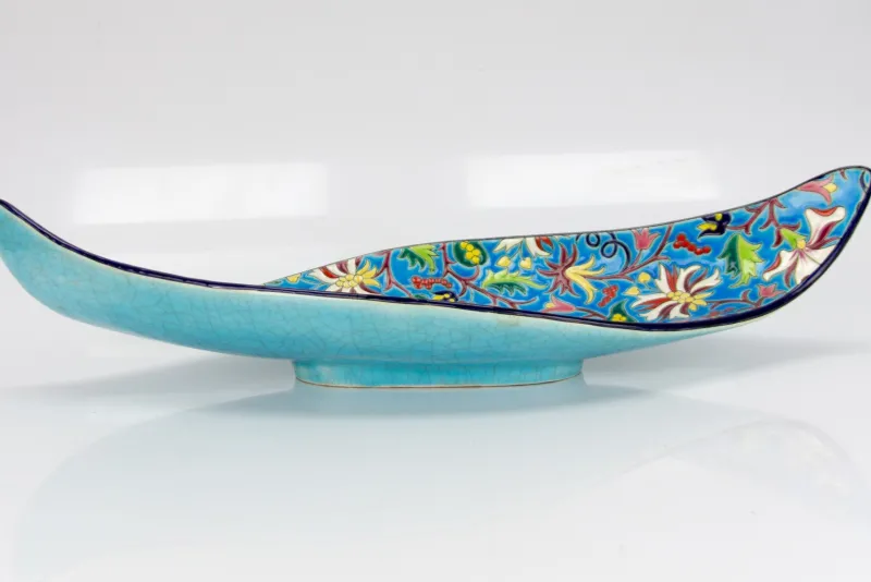 Pamono Ceramic Fruit Platter from Faïenceries et Emaux de Longwy, 1950s> Serving Dishes