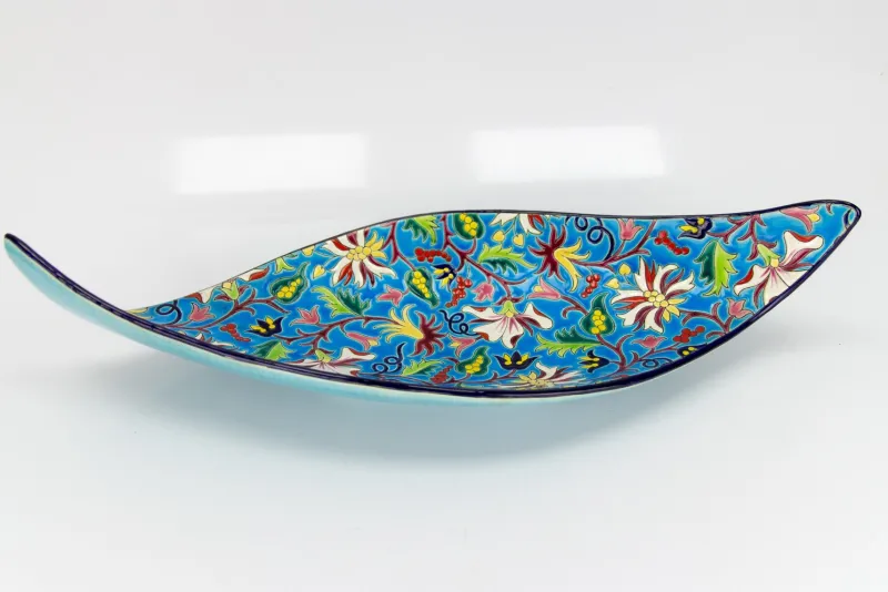 Pamono Ceramic Fruit Platter from Faïenceries et Emaux de Longwy, 1950s> Serving Dishes