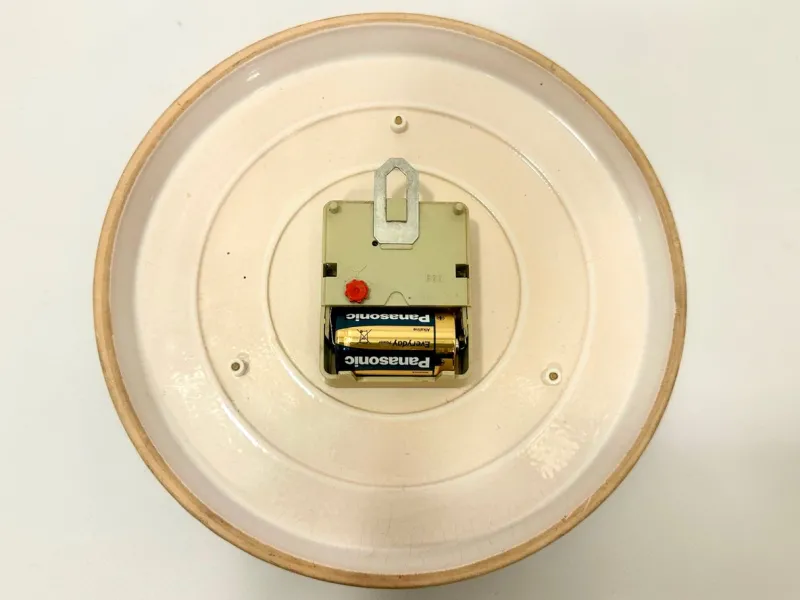 Pamono Ceramic Kitchen Wall Clock from Weimar, 1960s> Clocks
