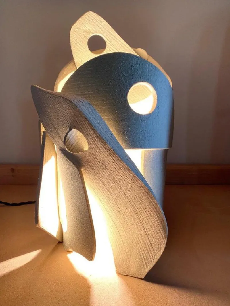 Pamono Ceramic Lamp by Olivia Cognet> Table Lamps