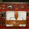 Pamono Ceramic Picnic Trunk, 1890s, Set of 39> Serving Bar Carts & Trolleys