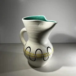 Outlet Pamono Ceramic Pitcher and Cups by André Baud for Vallauris, 1960s, Set of 7