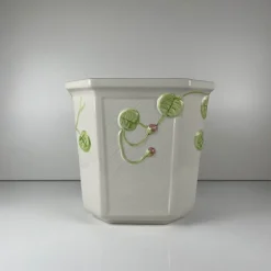 Pamono Ceramic Planter with Relief, Martan, Portugal, 1960s-1980s><noscript><img width=