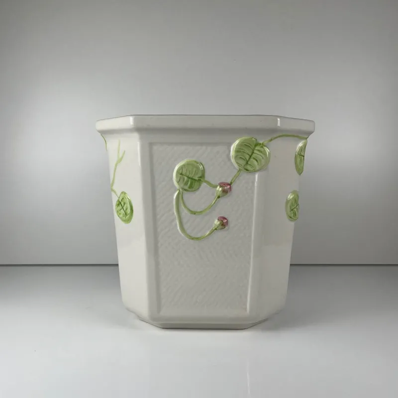 Pamono Ceramic Planter with Relief, Martan, Portugal, 1960s-1980s> Planters And Jardiniere
