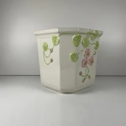Pamono Ceramic Planter with Relief, Martan, Portugal, 1960s-1980s><noscript><img width=