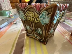 Pamono Ceramic Planters, 1920s, Set of 2><noscript><img width=