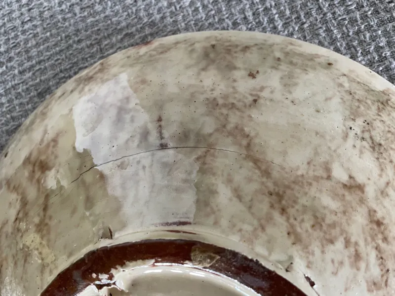 Clearance Pamono Ceramic Plate in the Style of Puigdemont