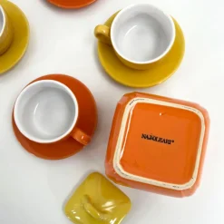 Pamono Ceramic Tea Set Service from Naj Oleari, 1980s, Set of 10><noscript><img width=